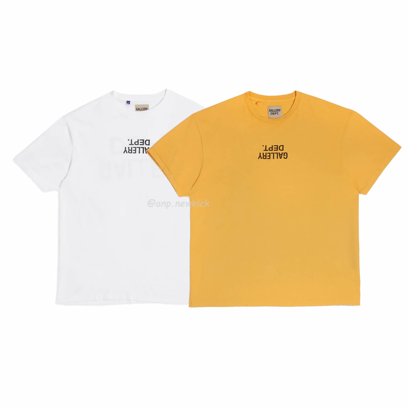 Gallery Dept Fucked Up Reverse English Logo Printed Short Sleeve T Shirt (1) - newkick.vip